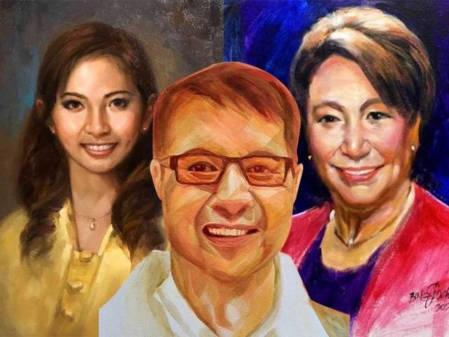 portraits of frontliners and fallen doctors