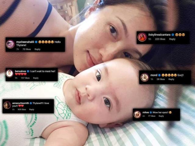 Celebrity reactions to Baby Thylane Instagram photo 