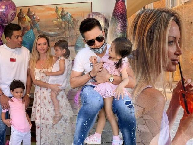 James Yap and his family in Italy