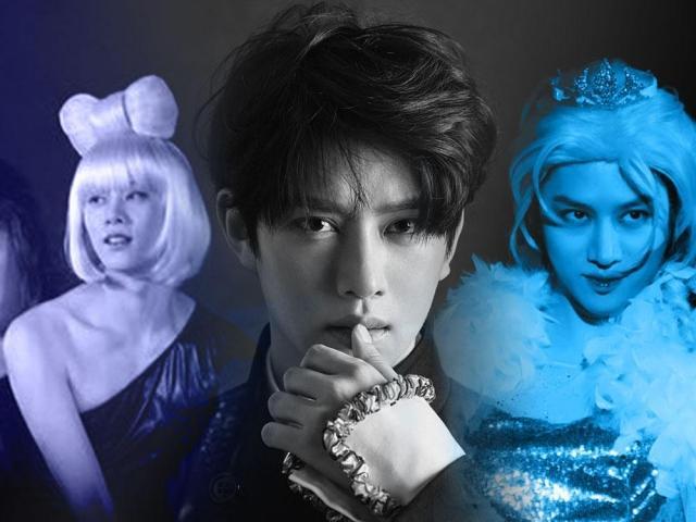 Kim Heechul as a boy and as a girl