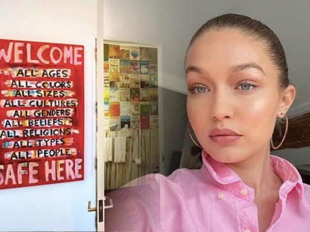 Gigi Hadid and her living area