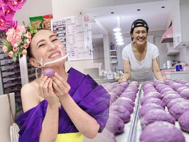 Inside Aiai Delas Alas pink kitchen