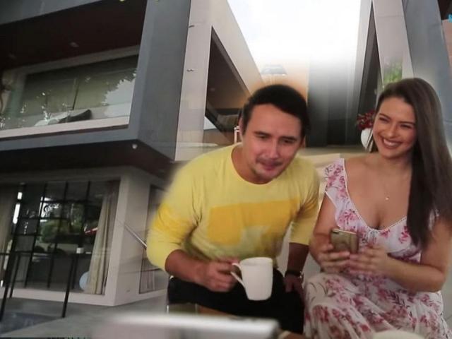 john estrada and priscilla meirelles and their house   