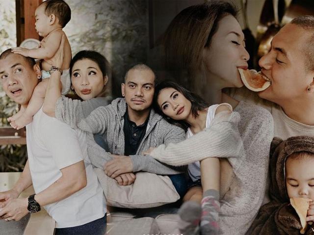 Gee Canlas Archie Alemania and baby Caleb Archer Alemania