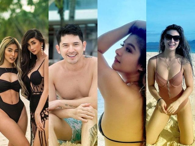 celebrities in their swimwear