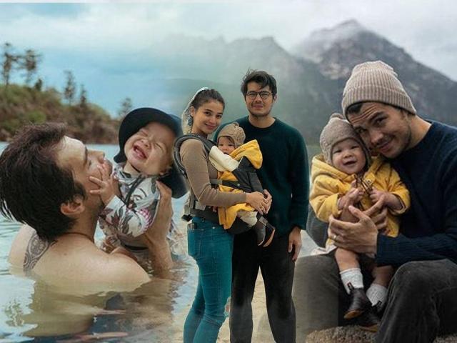 Anne Curtis and Erwan Heussaff with baby Dahlia Amelie