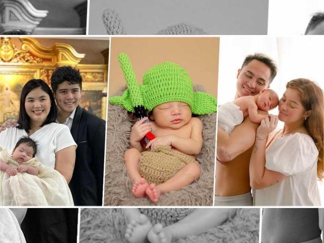 Celebrity babies in newborn pictorial