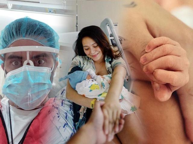  Joyce Pring and Juancho Trivino's newborn son Alonso Eliam