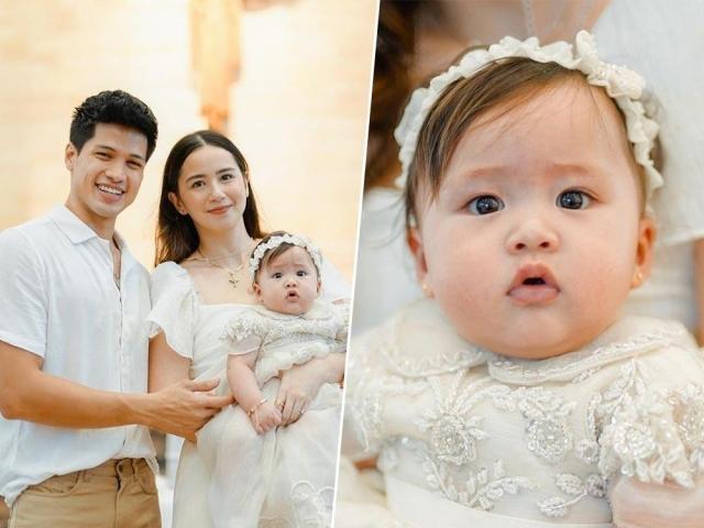 sophie albert and vin abrenica daughter baptism