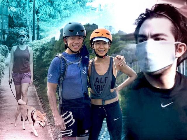 Celebrities outdoors in the new normal