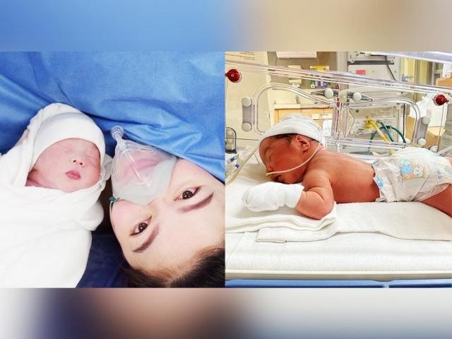 Charee Pineda and Baby Cesco