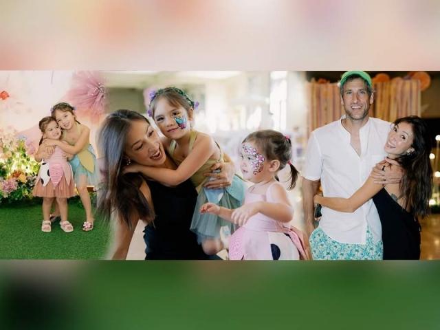 solenn heussaff, nico bolzico, thylane, and maelys