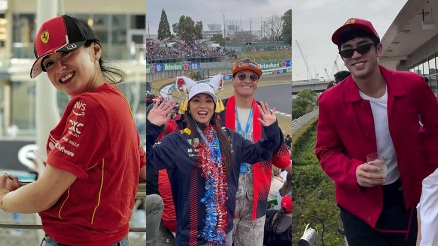 filipino celebrities at f1 grand prix