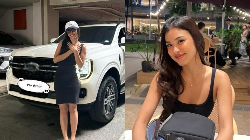 Shuvee Etrata with her car