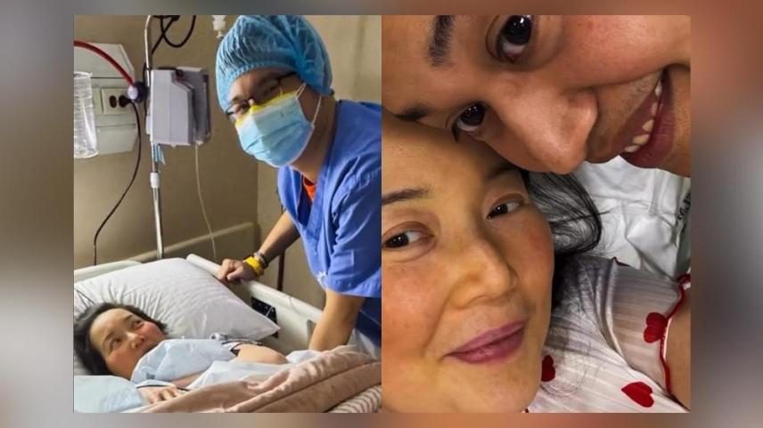 Josh, Bimb, Kris Aquino