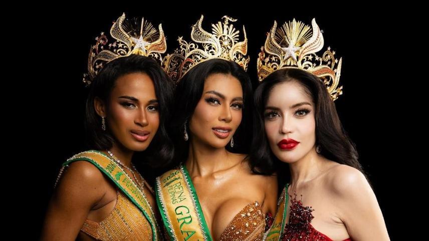 Reina Filipinas 2026 winners Alexie Brooks, Angelica Lopez, and Anne Diaz