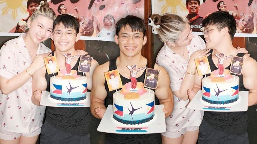 Carlos Yulo and Chloe San Jose