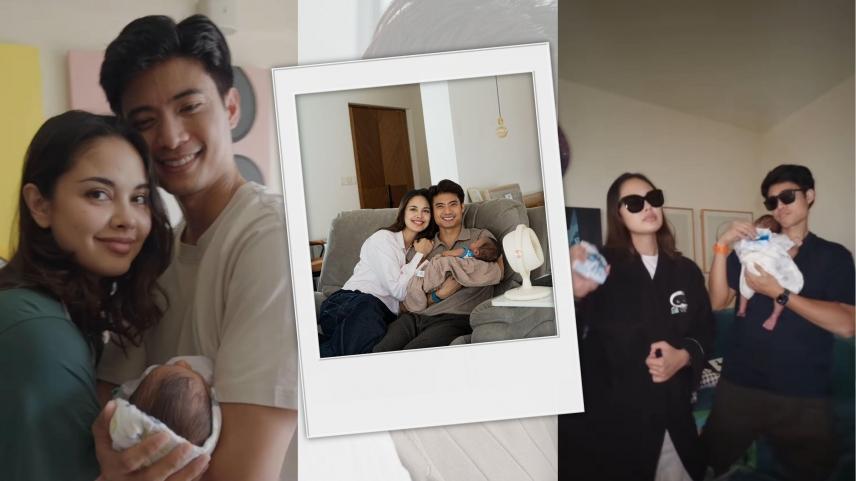 Family photos of Mikael Daez, Megan Young, Baby Leon