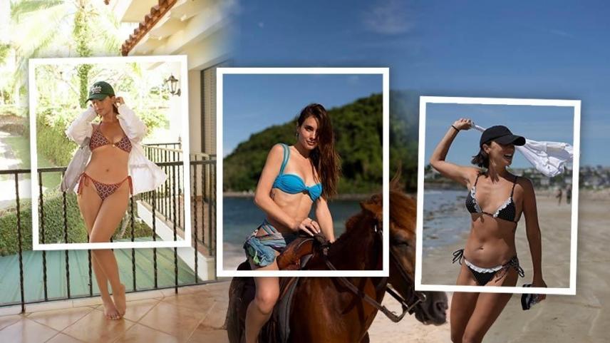 Celebrity moms in their swimsuit