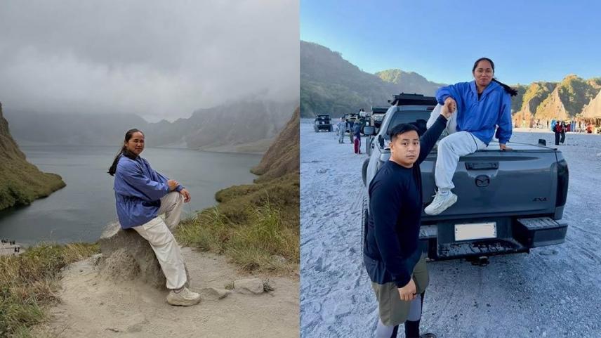 Hidilyn Diaz in Mount Pinatubo