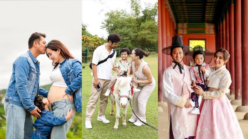 Rocco Nacino, Melissa Gohing, and Baby EZ
