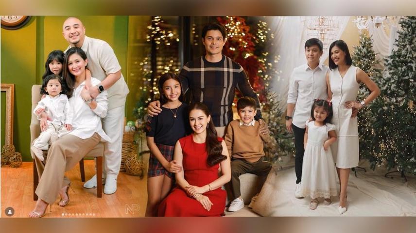 Celebrity Christmas family portraits