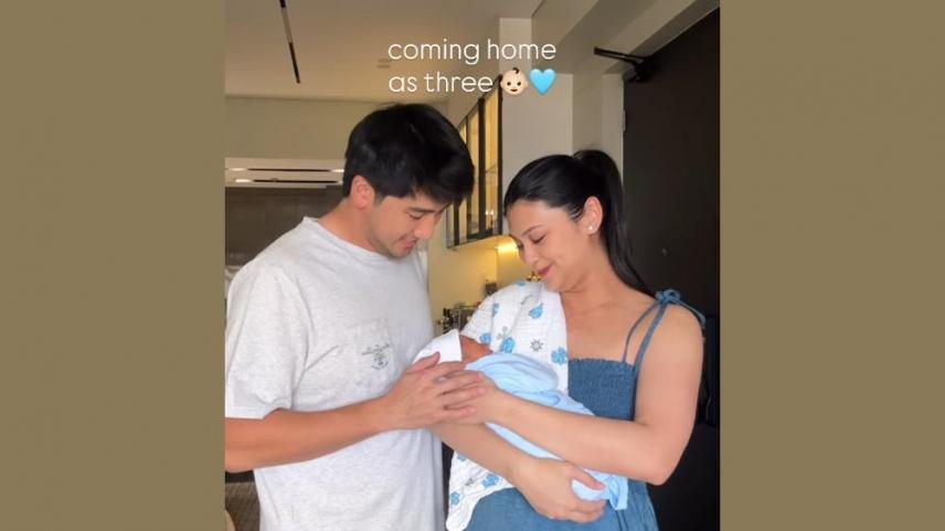 Patch Magtanong gives birth to first baby