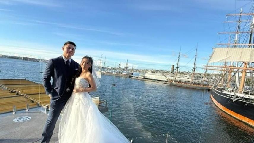 Cheche Tolentino and husband