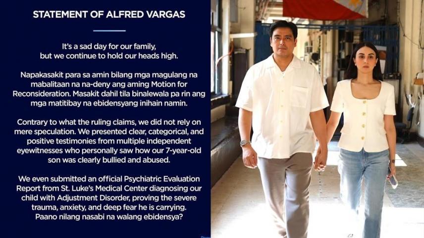 Alfred Vargas motion for reconsideration