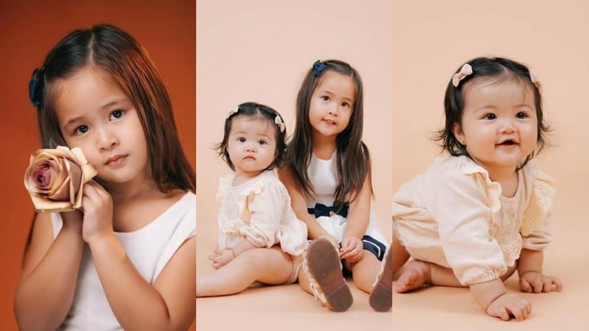 Sophie Albert, Vin Abrenica, and kids Avianna and Amara