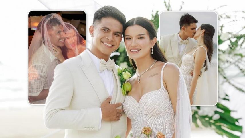 The sweetest snaps from Kiefer Ravena and Diana Mackey's second wedding in  Palawan | GMA Entertainment