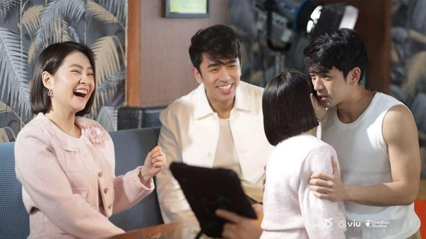 david licauco and barbie forteza on beauty empire set