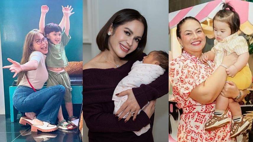 Celebrity lolas with their grandbabies