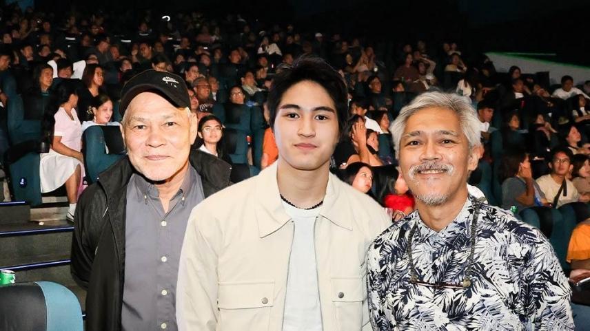 Anton Vinzon, Rolando Inocencio, Archi Adamos and fans 