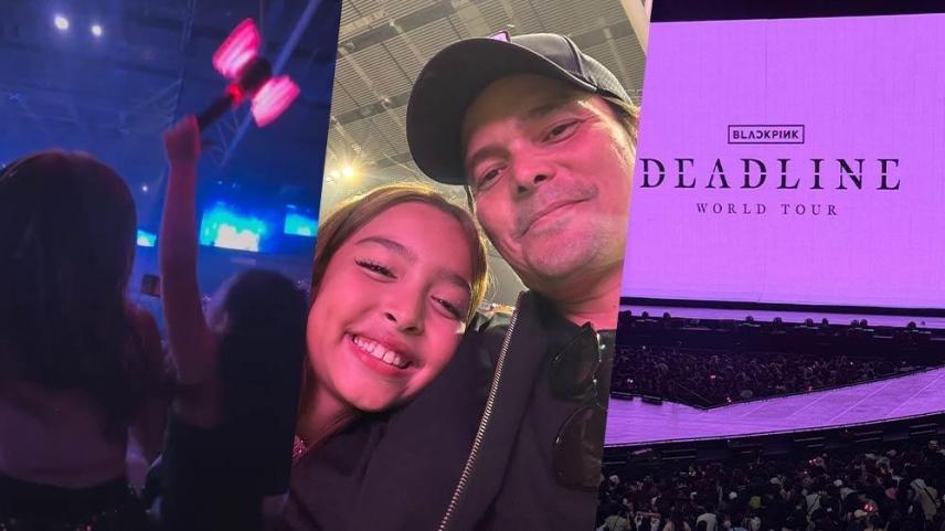 dingdong dantes and zia at blackpink concert