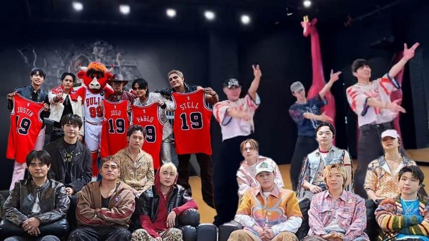 SB19 with international stars
