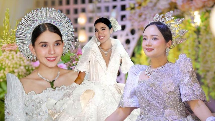Ashley Ortega, Shuvee Etrata, and Inah de Belen in Flores de Mayo