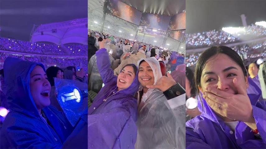 Shaira Diaz, EA Guzman in BTS's South Korea concert