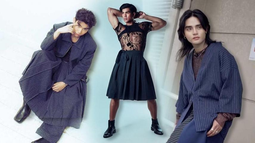Men in skirts Xian Lim, Pablo, Jericho Rosales