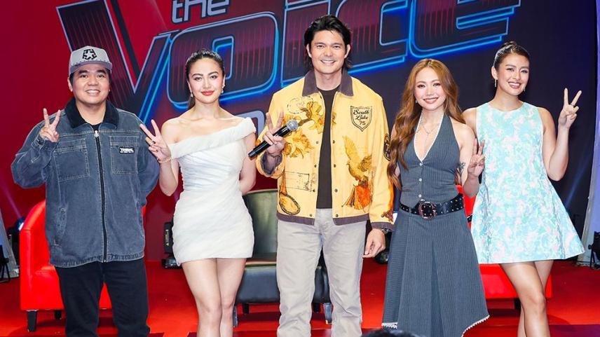 the voice kids cast during media conference