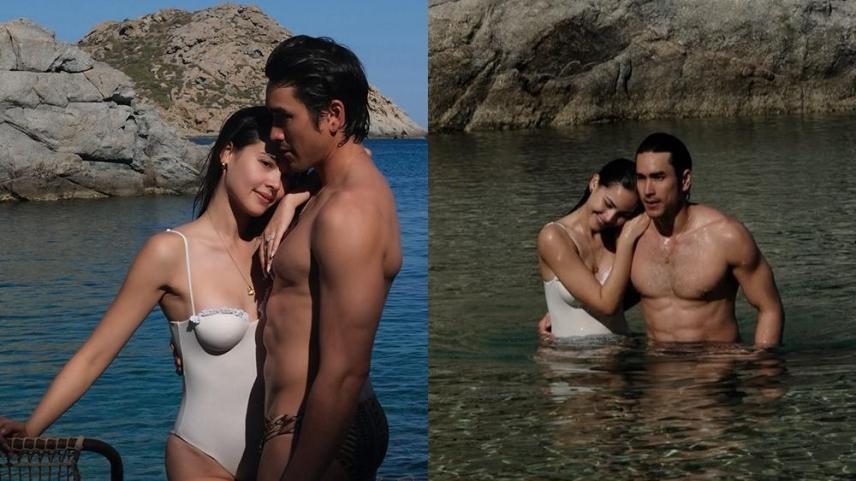urassaya sperbund and nadech kugimiya in greece