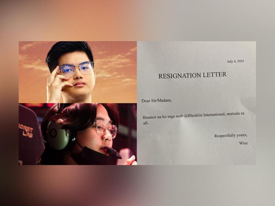 Danerie Wise Del Rosario and resignation letter