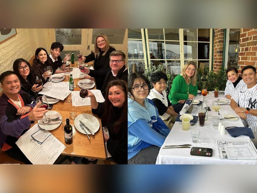 Ogie and Regine Alcasid enjoy family dinner with Michelle Van Eimeren ...