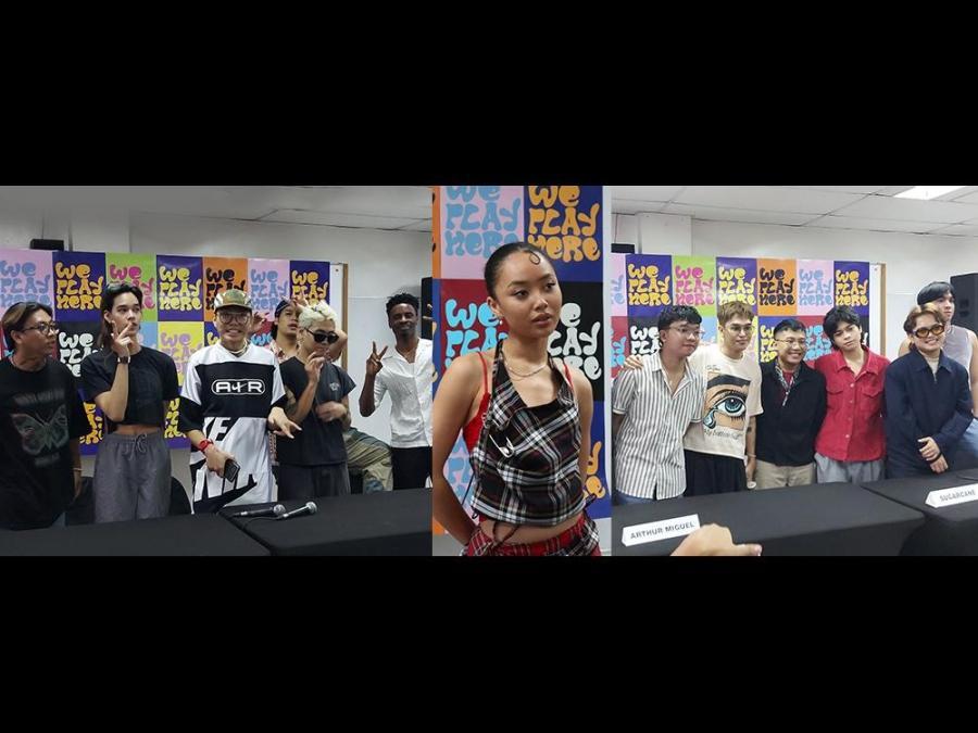 Dilaw, Griff, Arthur Miguel, Paul Pablo, Letters From June, Sugarcane, and Kahel at We Play Here 2024 press conference