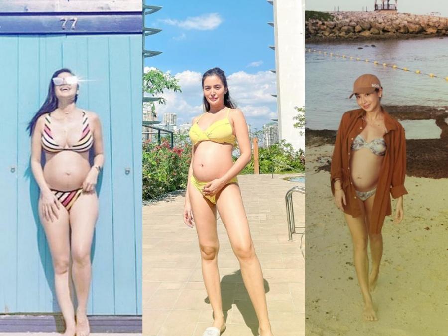 Pregnant celebrity moms