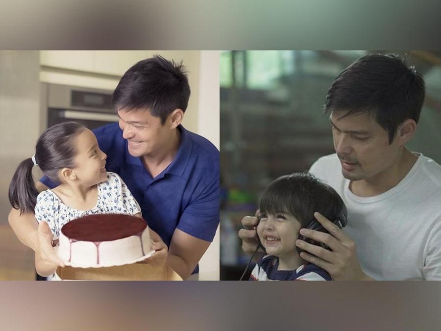 Dingdong Dantes photos with Zia and Ziggy