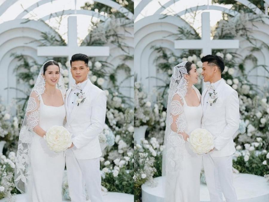 Vin Abrenica and Sophie Albert's official garden wedding photos look ...