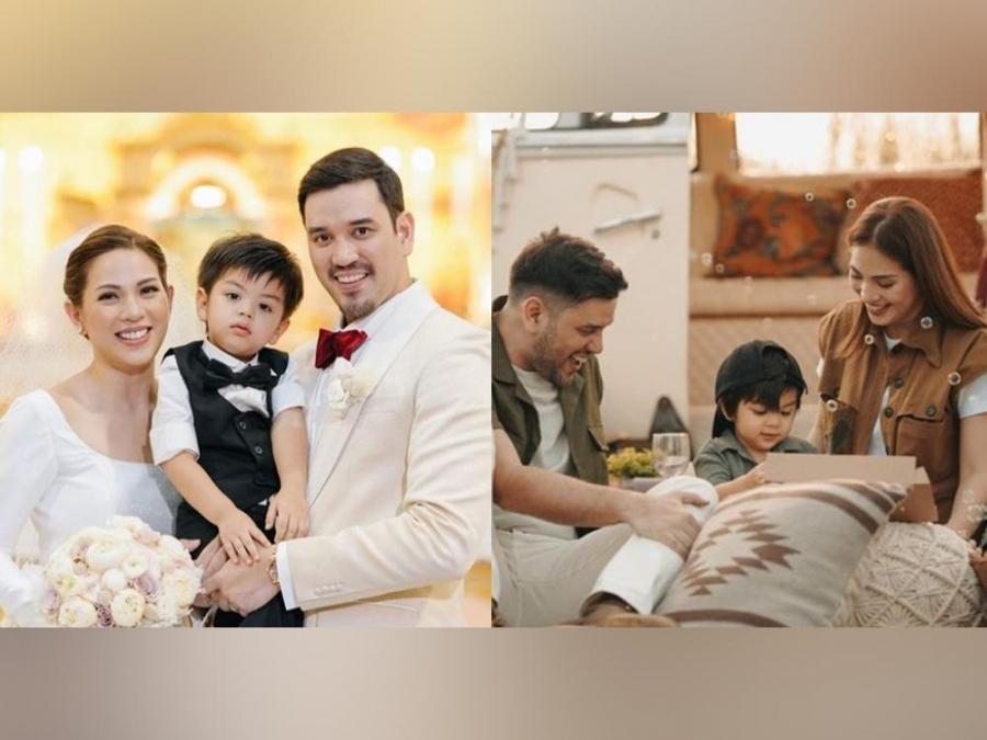 Luane Dy and Carlo Gonzalez with son Jose Christiano
