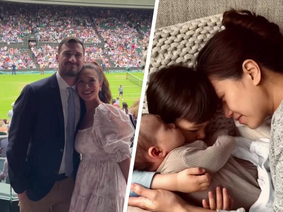 Rachelle Ann Go, Martin Spies, and their kids Lukas and Sela