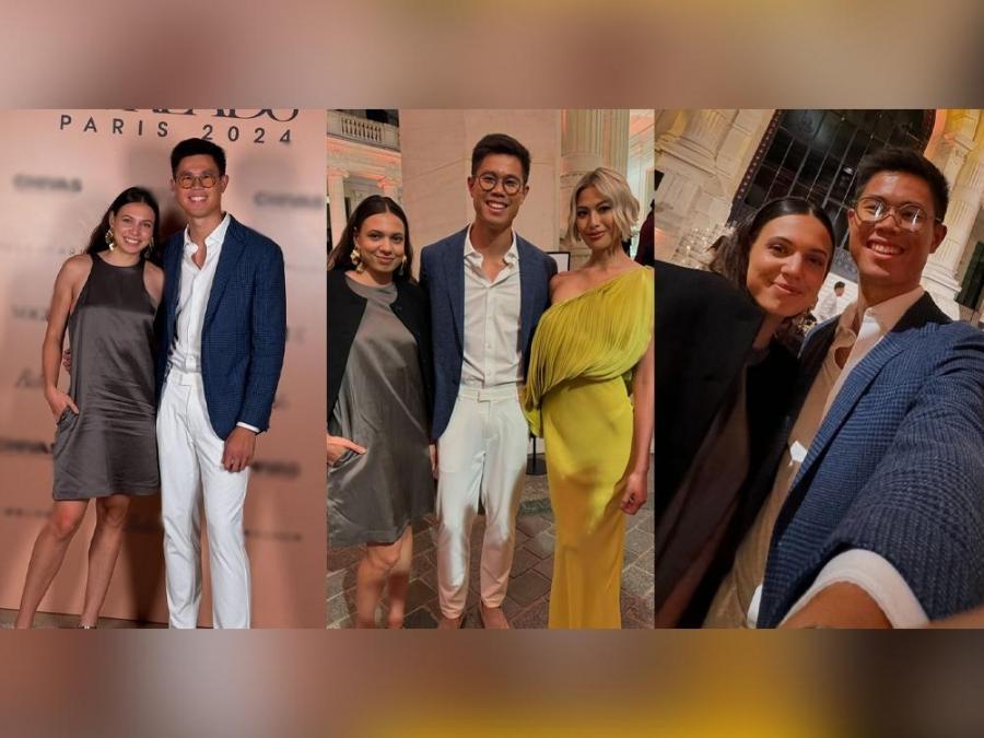 EJ Obiena and Caroline Joyeux